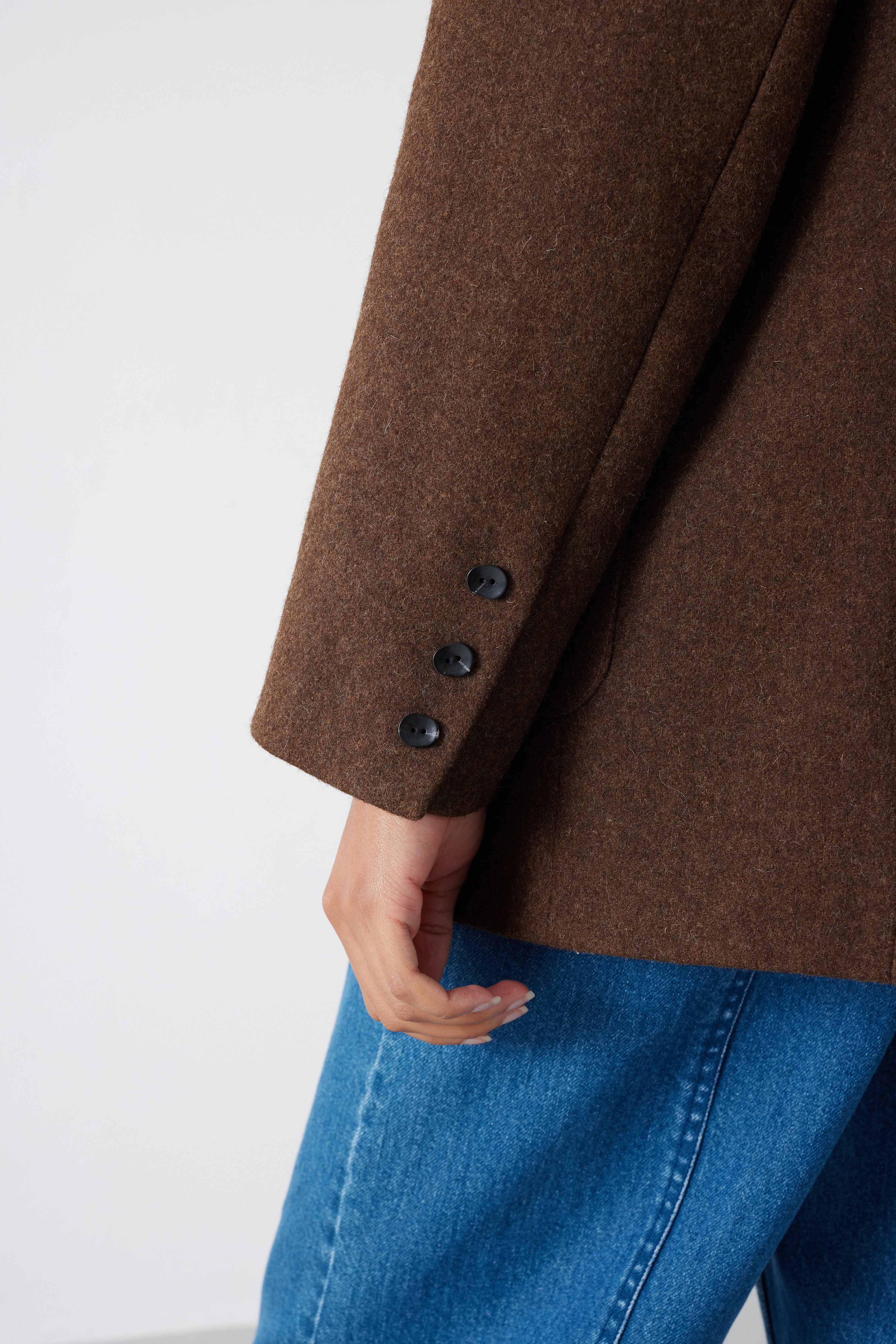 FRANCINE UNDYED BROWN JACKET