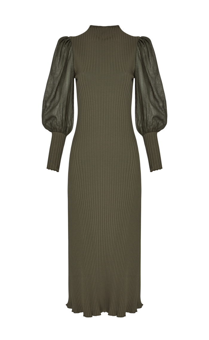 ASTRID OLIVE DRESS