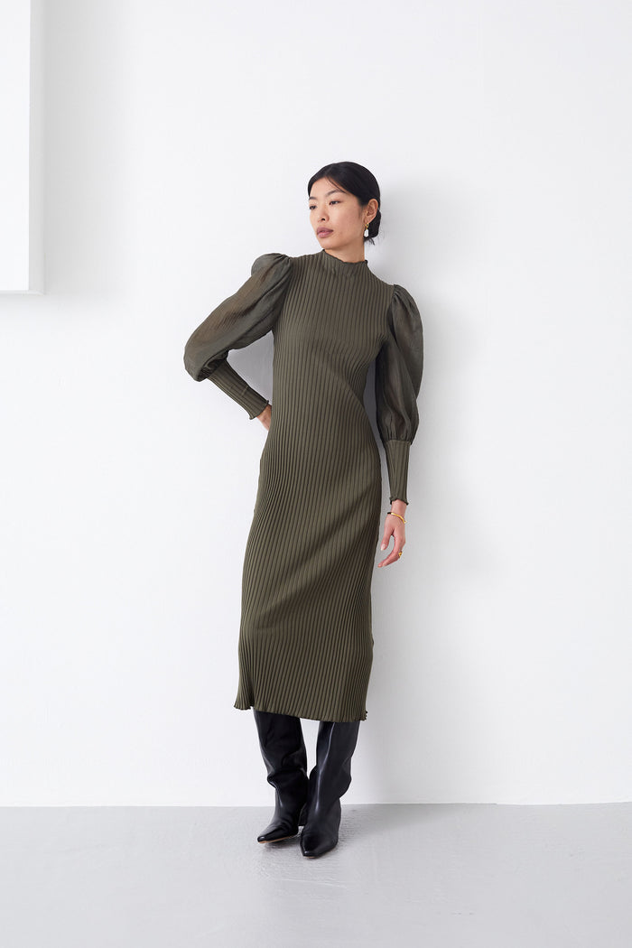 ASTRID OLIVE DRESS