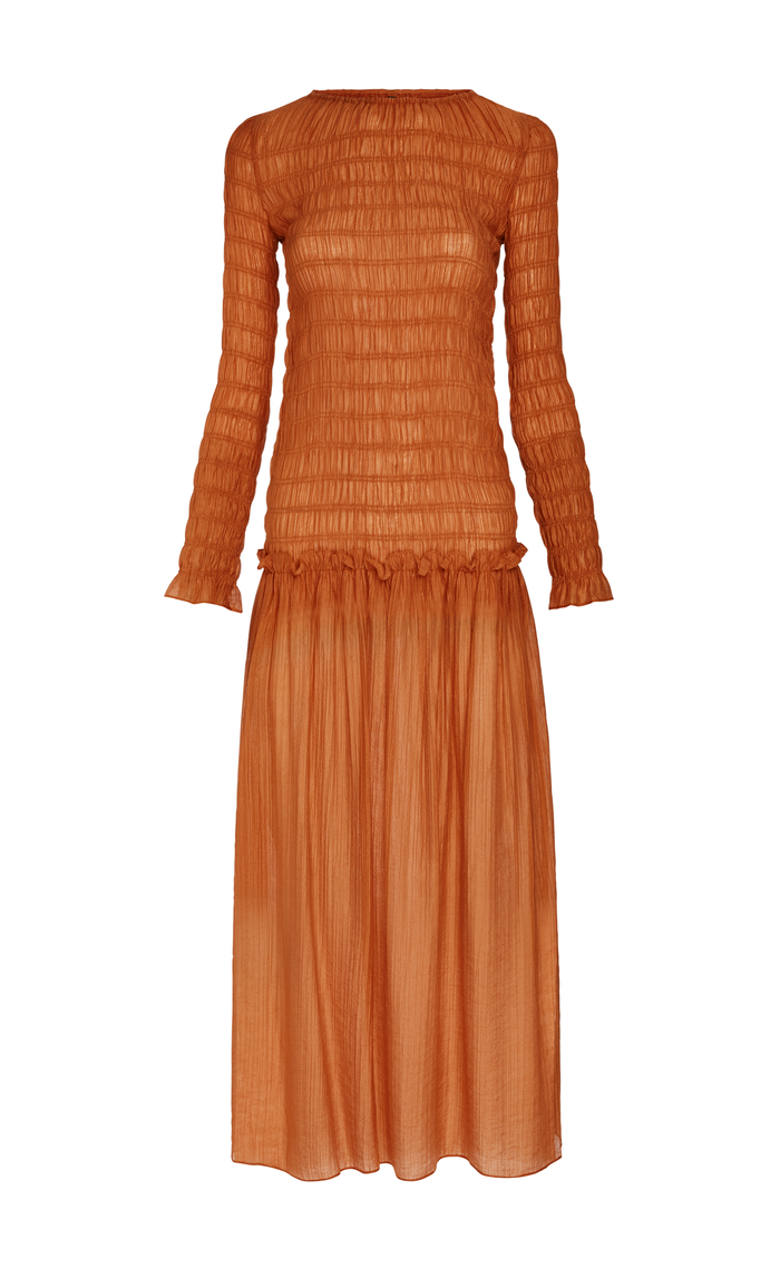 FLORA APRICOT DRESS