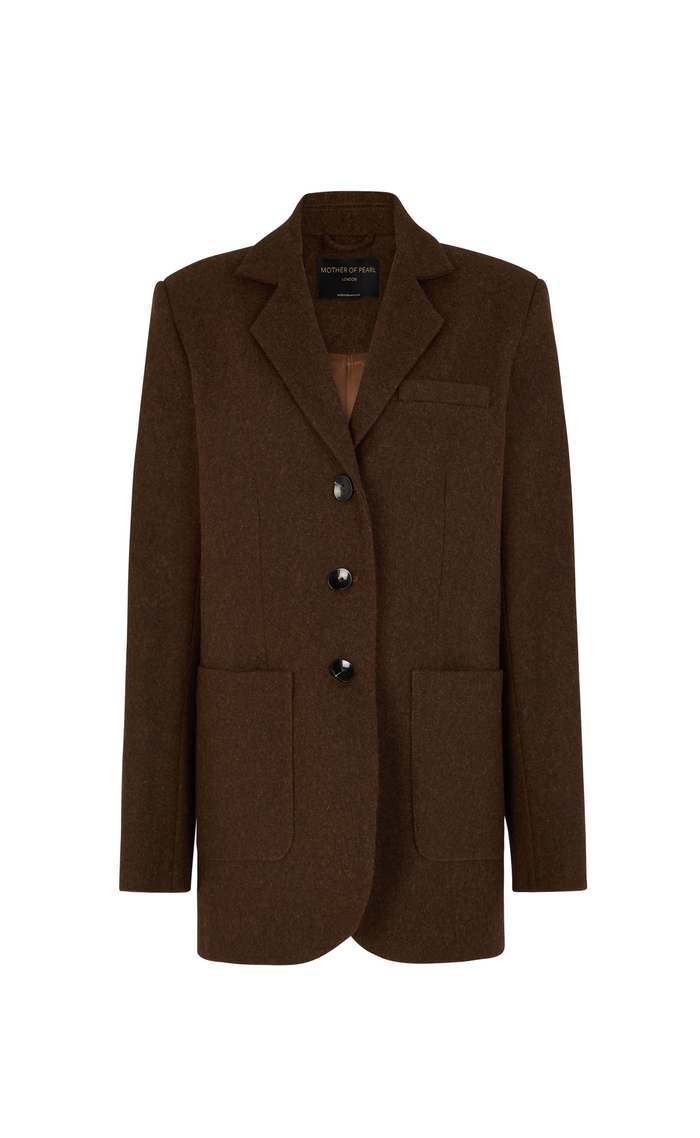 FRANCINE UNDYED BROWN JACKET