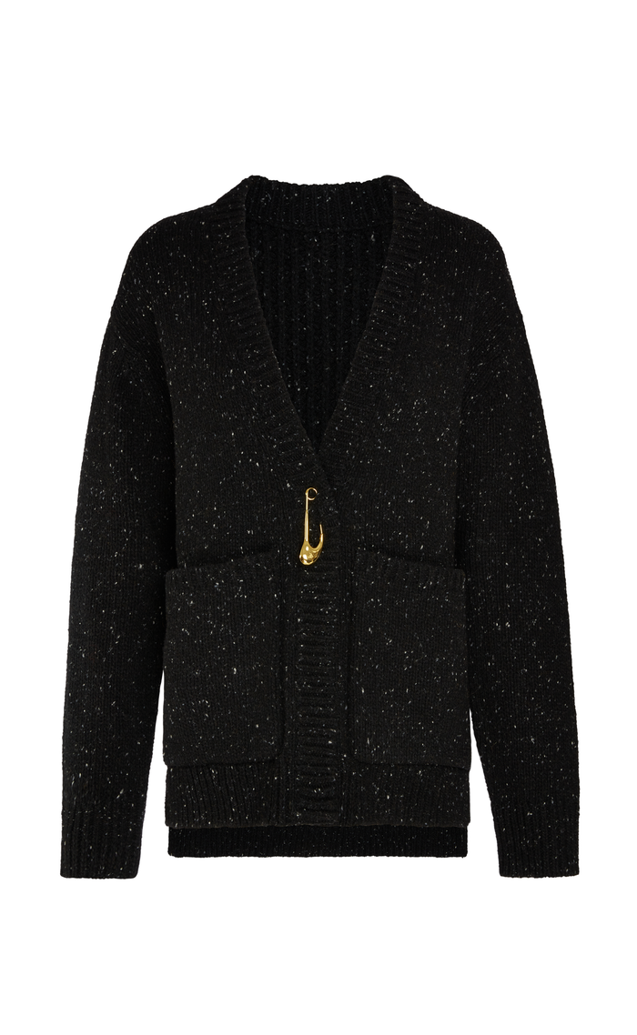 LEONIE BLACK CARDIGAN