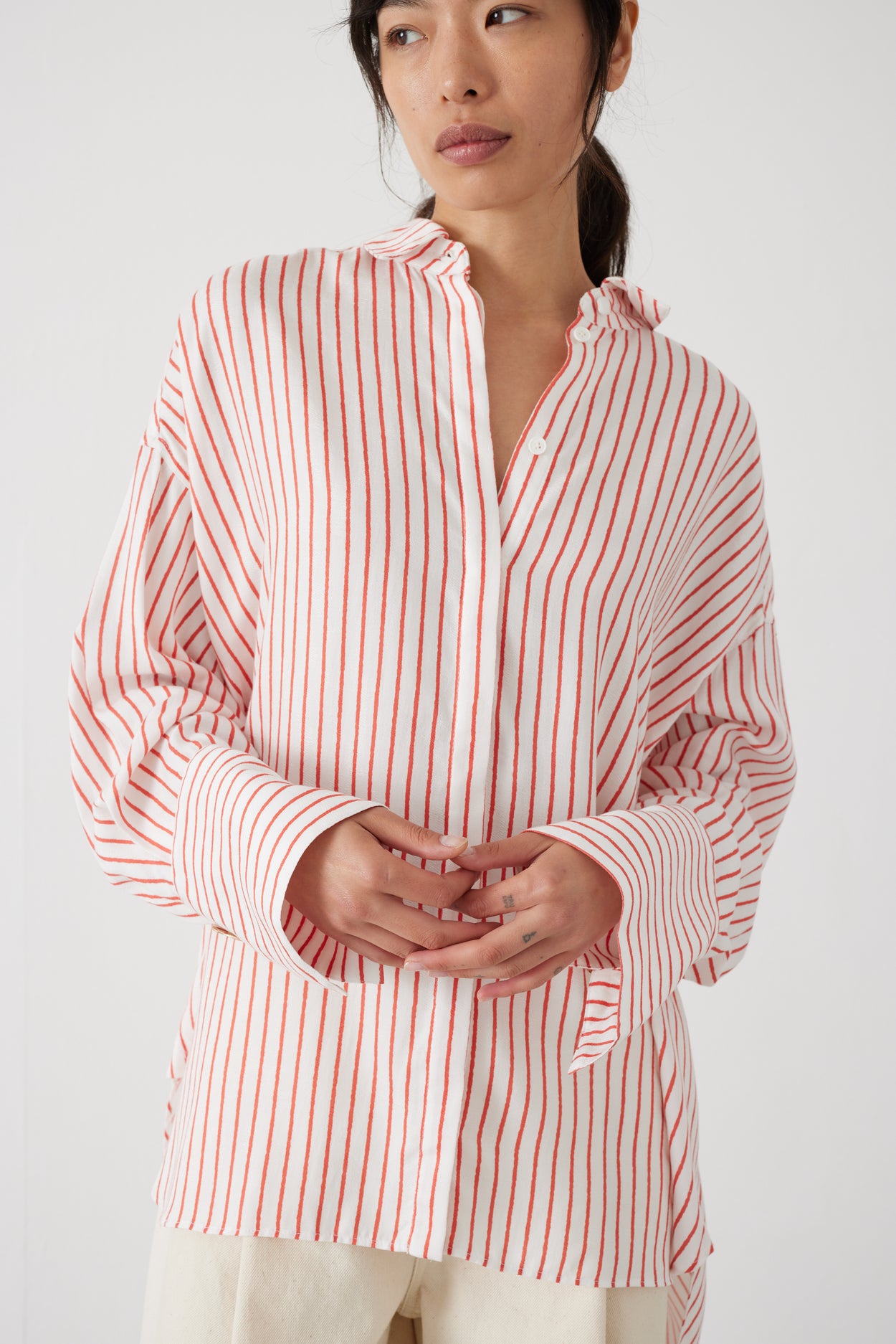 FENELLA PIN STRIPE SHIRT