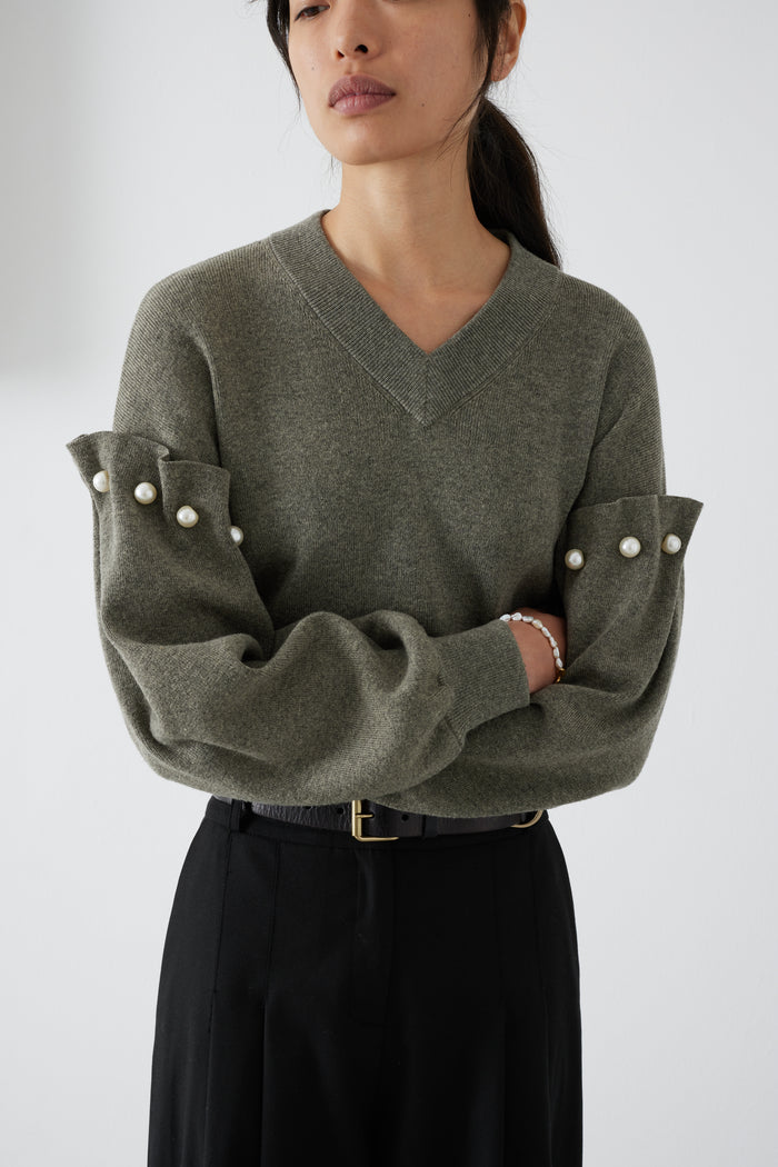 TALLIE MOSS GREY JUMPER