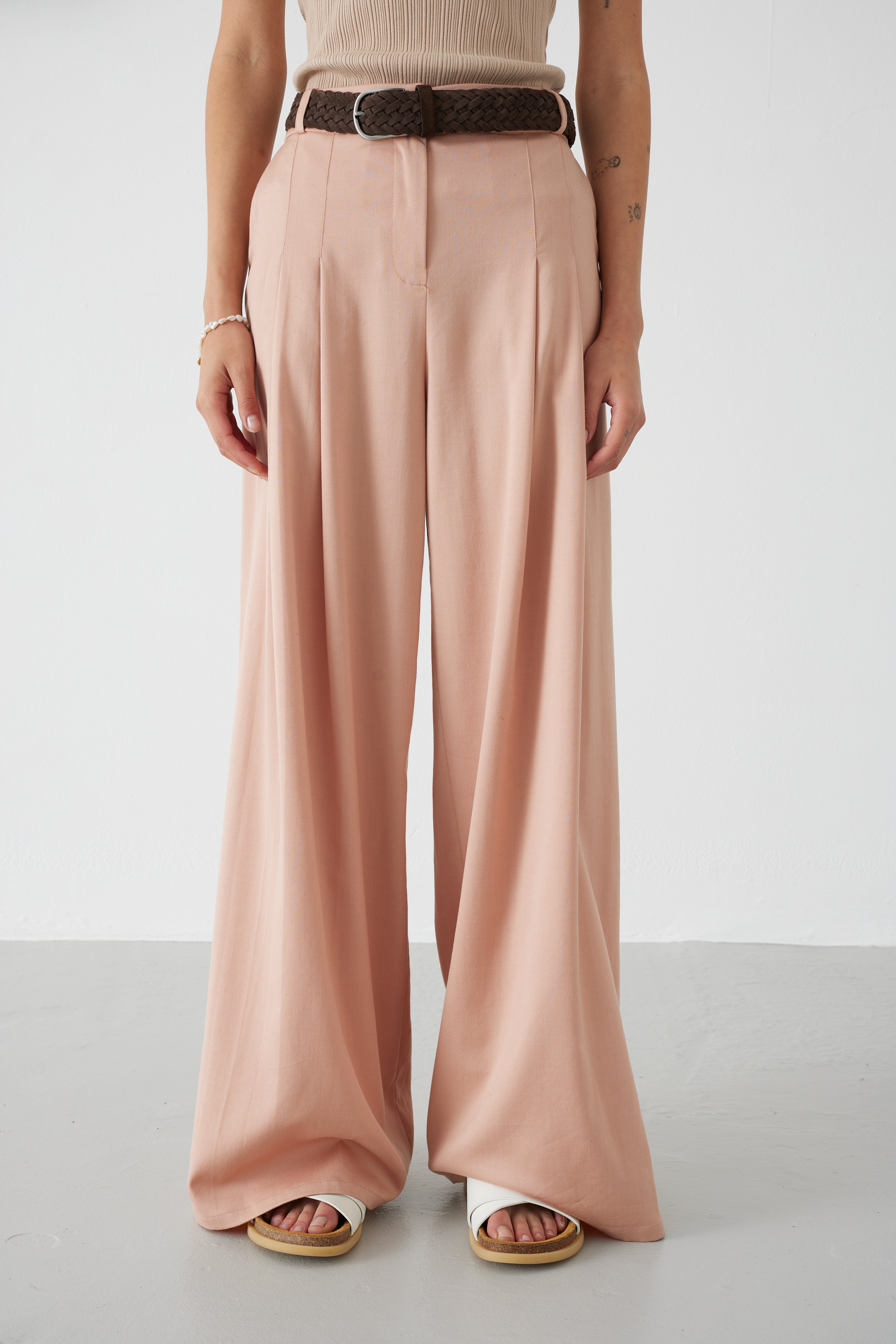 ARIADNE SALMON PINK TROUSER