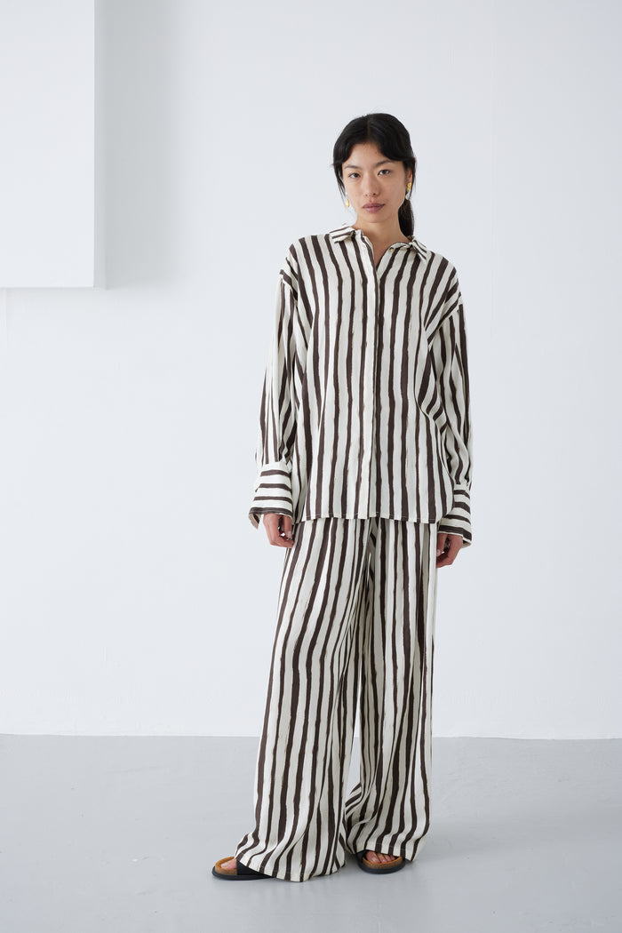 SALMA BRUSH STRIPE SHIRT