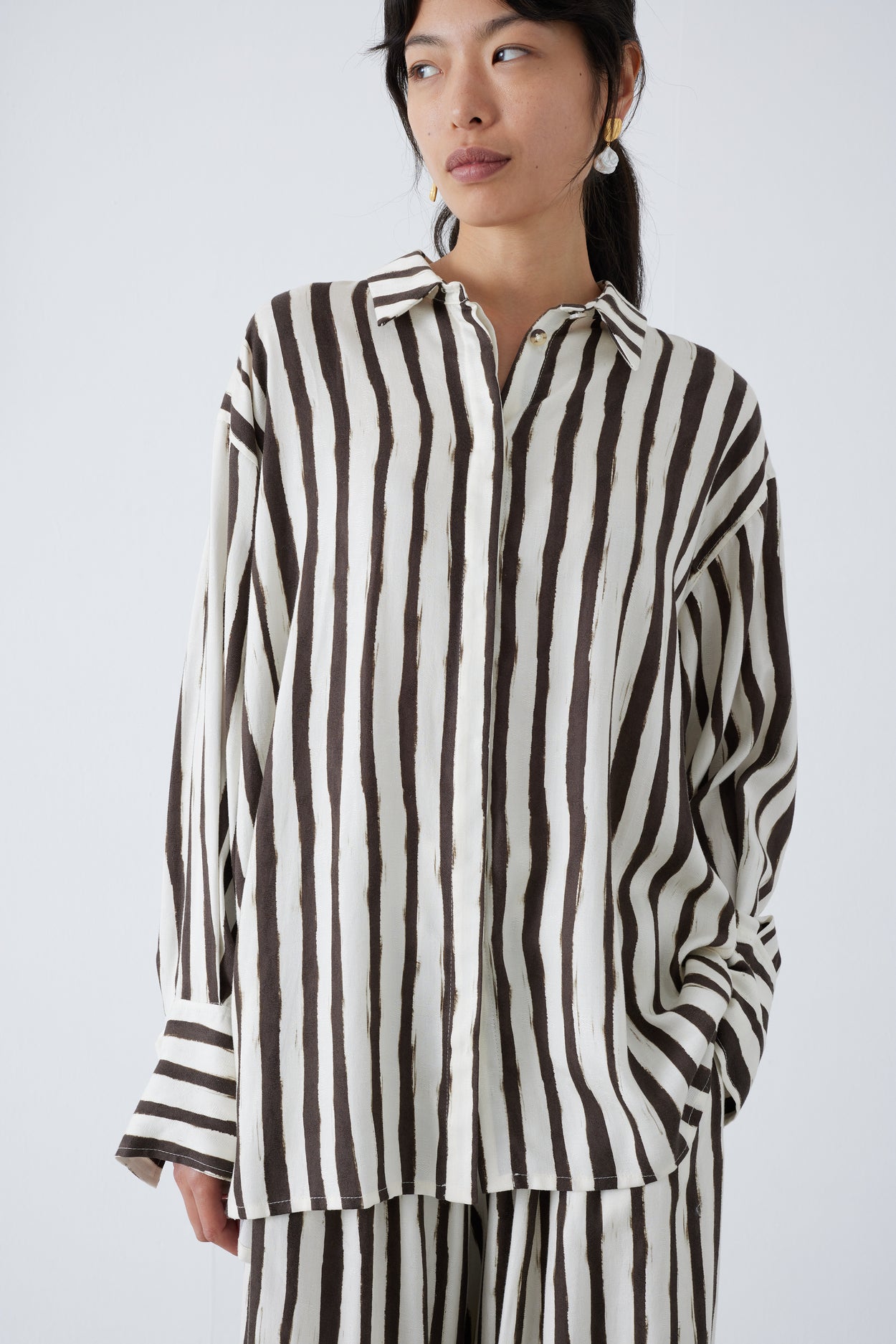 SALMA BRUSH STRIPE SHIRT