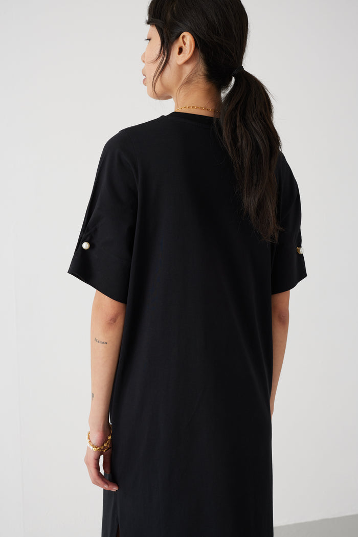 LYRA BLACK MIDI DRESS