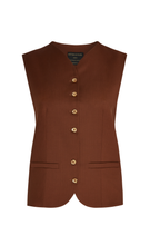 SIAN CHOCOLATE WAISTCOAT