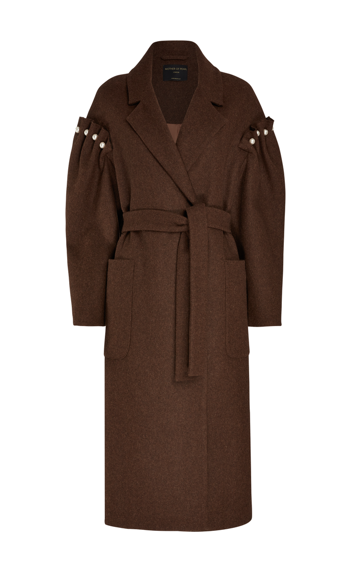 WREN NATURAL BROWN UNDYED COAT