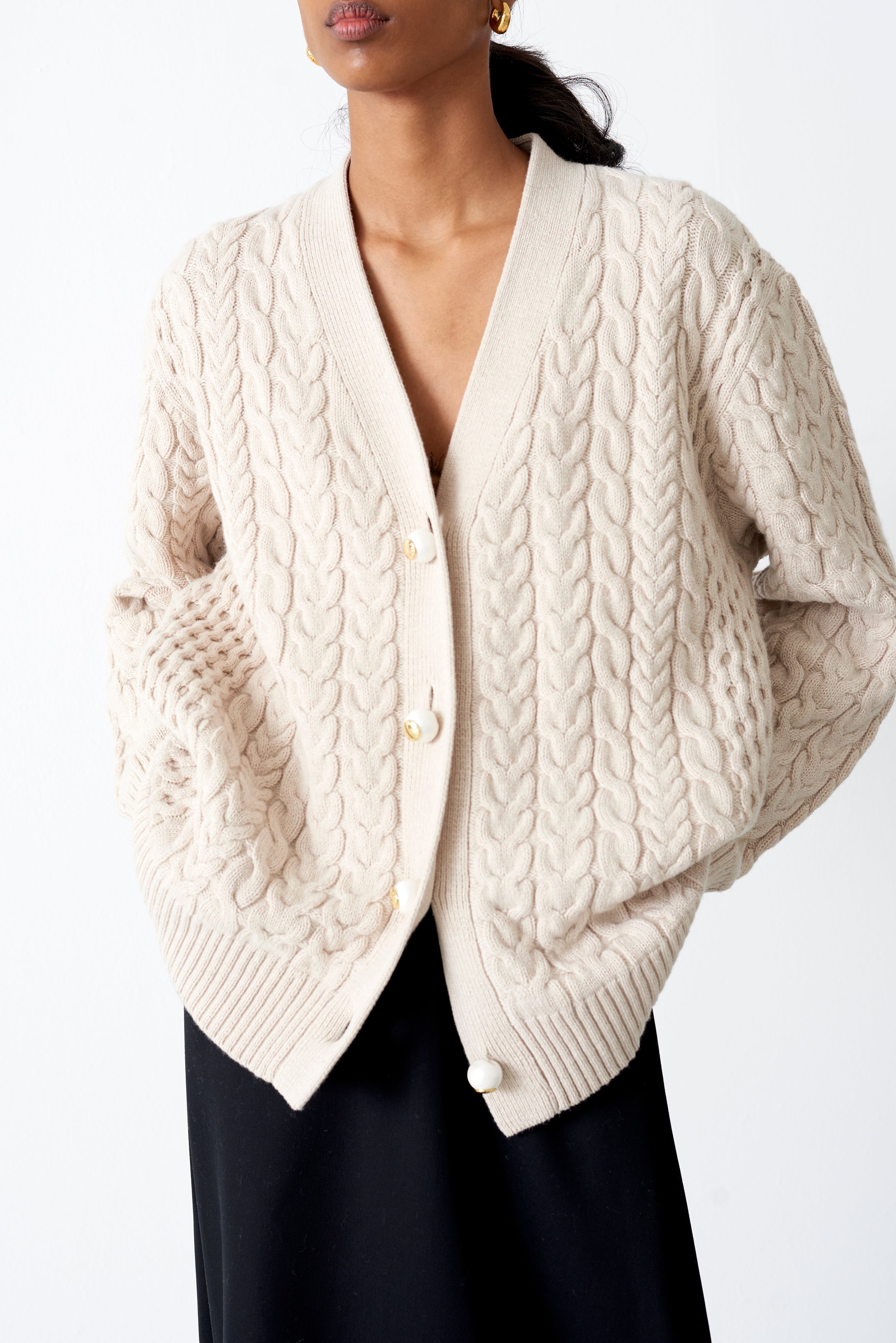 JOY IVORY CARDIGAN