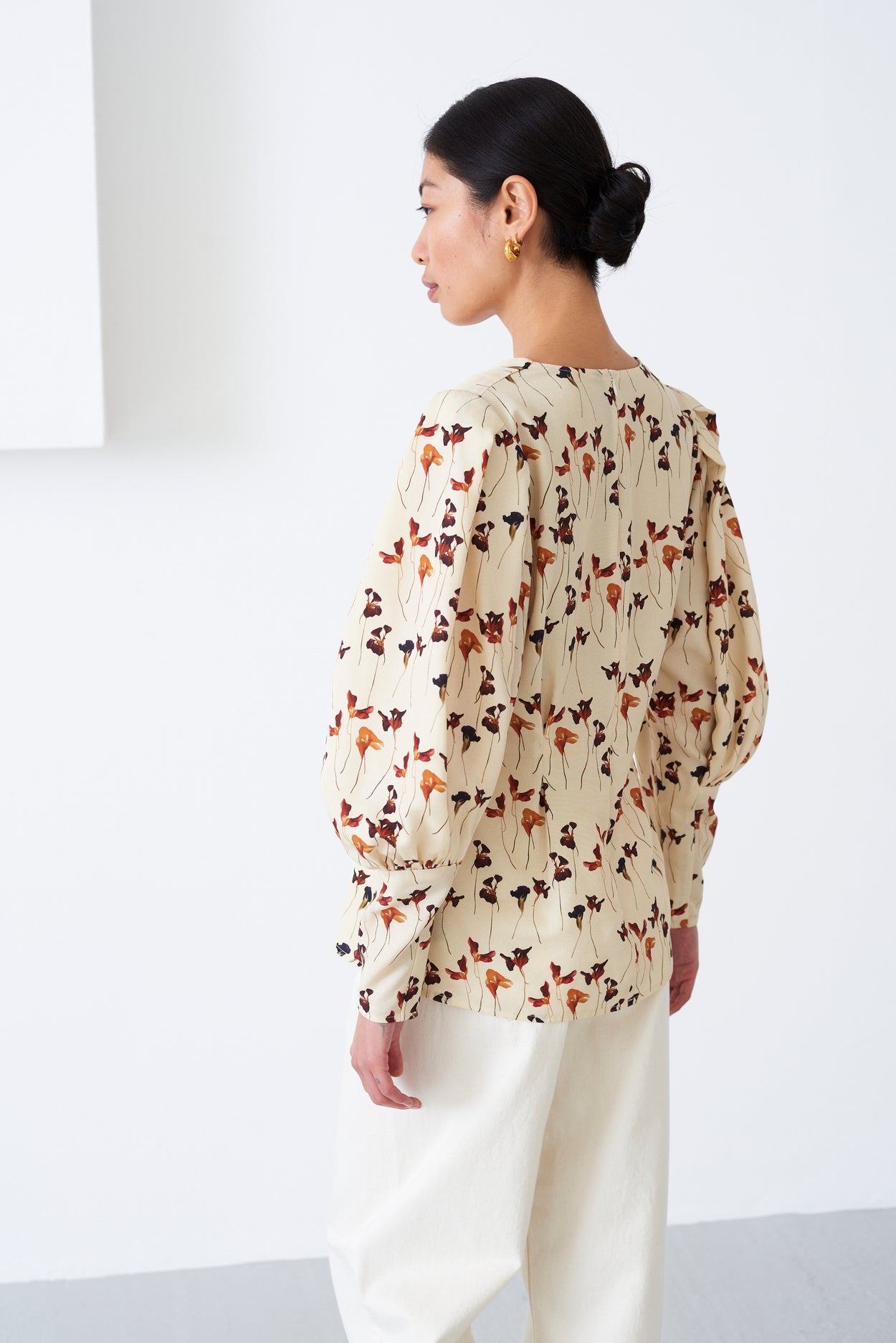 ROSIE DRIED FLOWER PRINT TOP