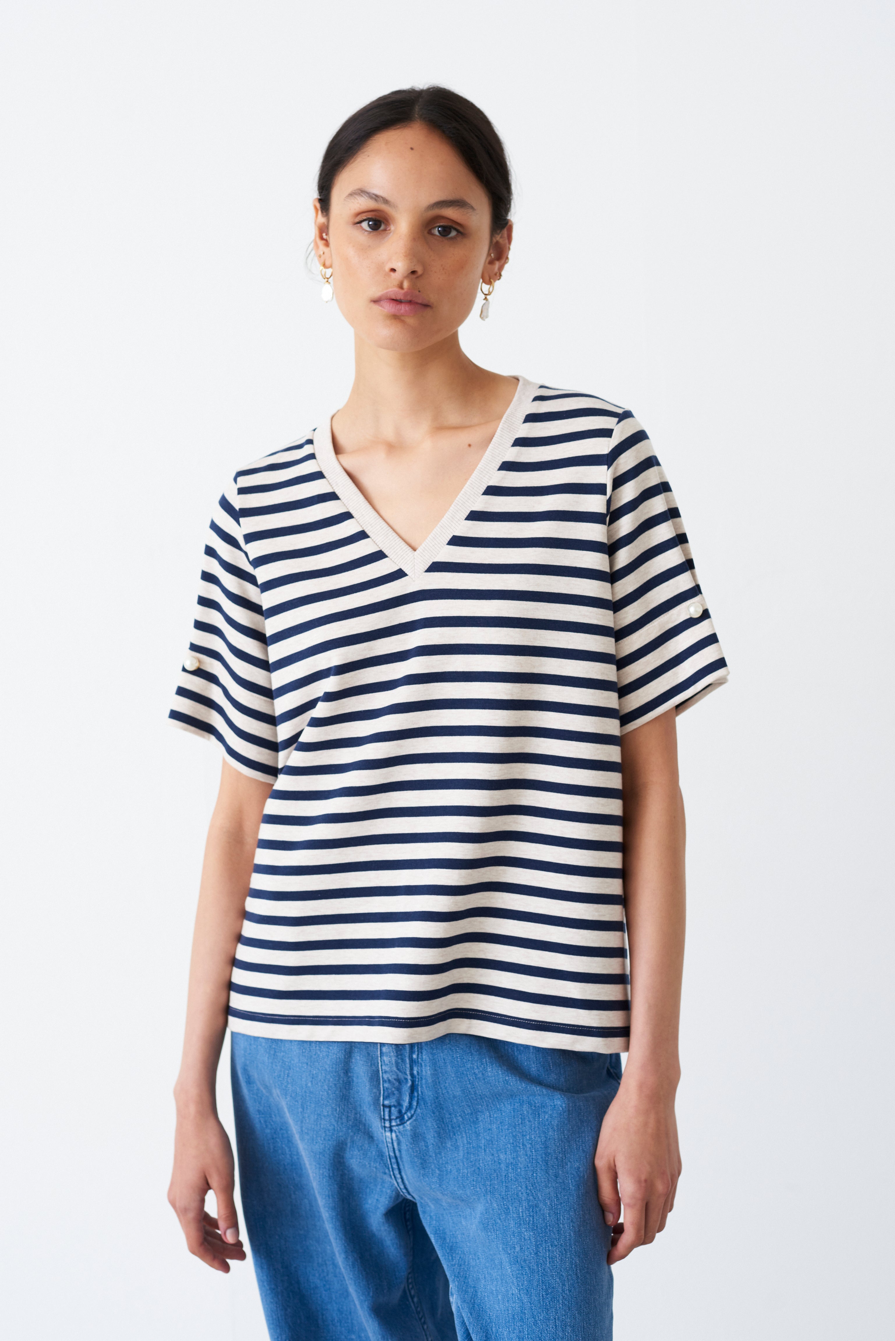 KENDRA STRIPE T-SHIRT