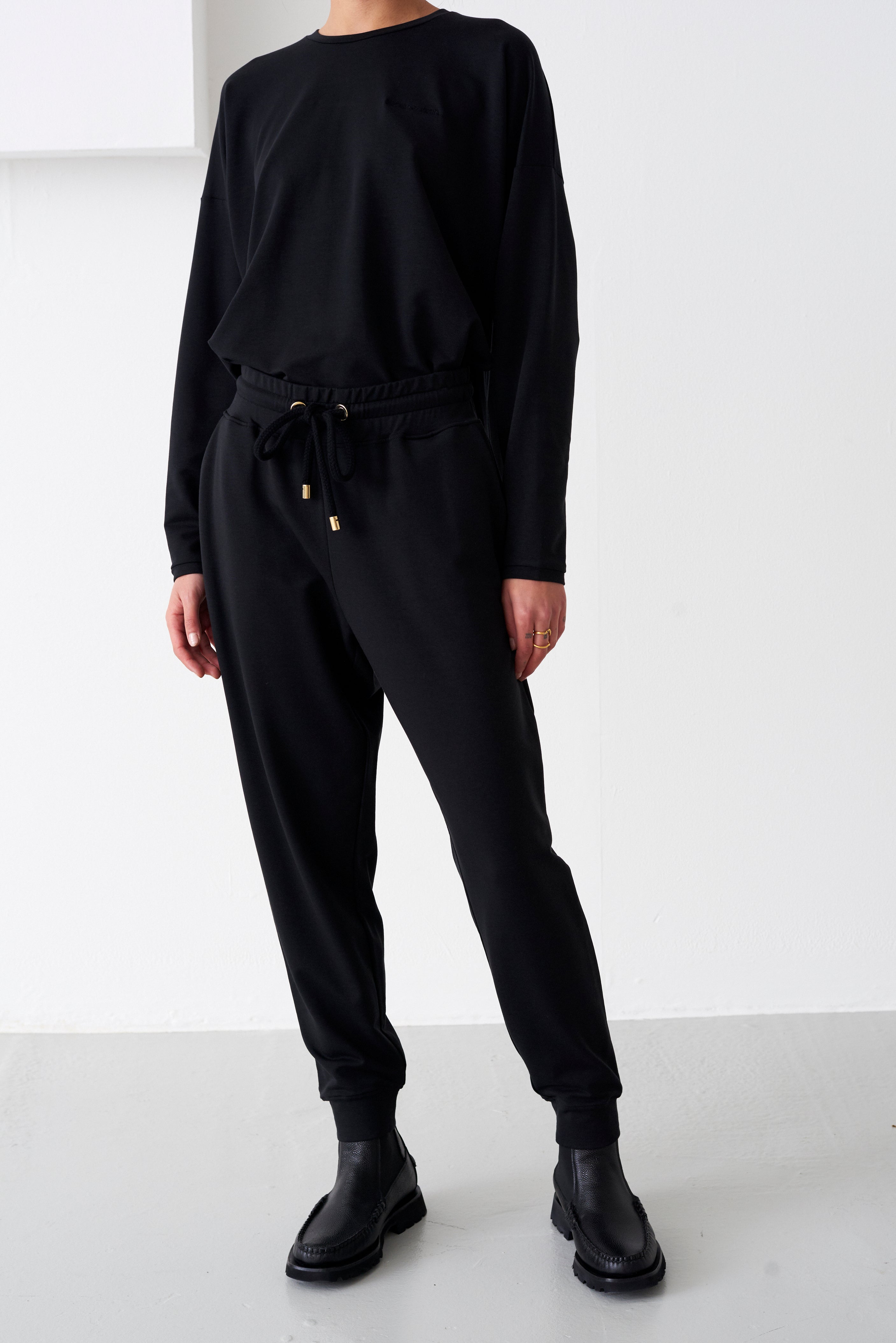 JUDE BLACK JERSEY JOGGER