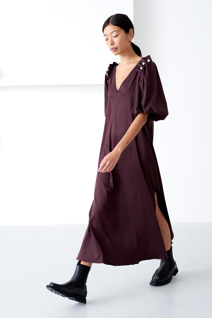 LOUELLA PLUM DRESS